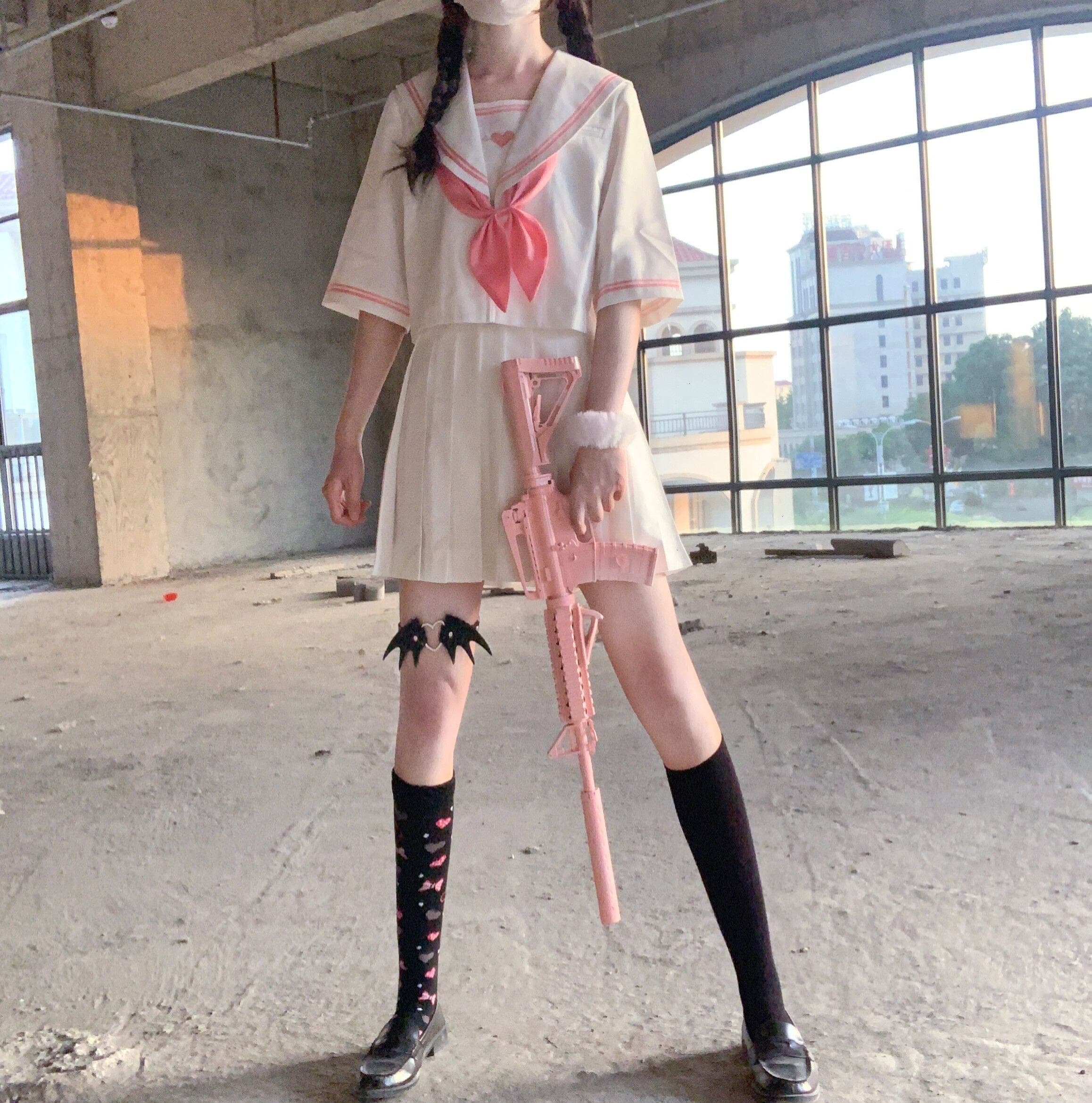 ロリータファッション【和風ロリータ】昭和のヤンキー風セーラー服