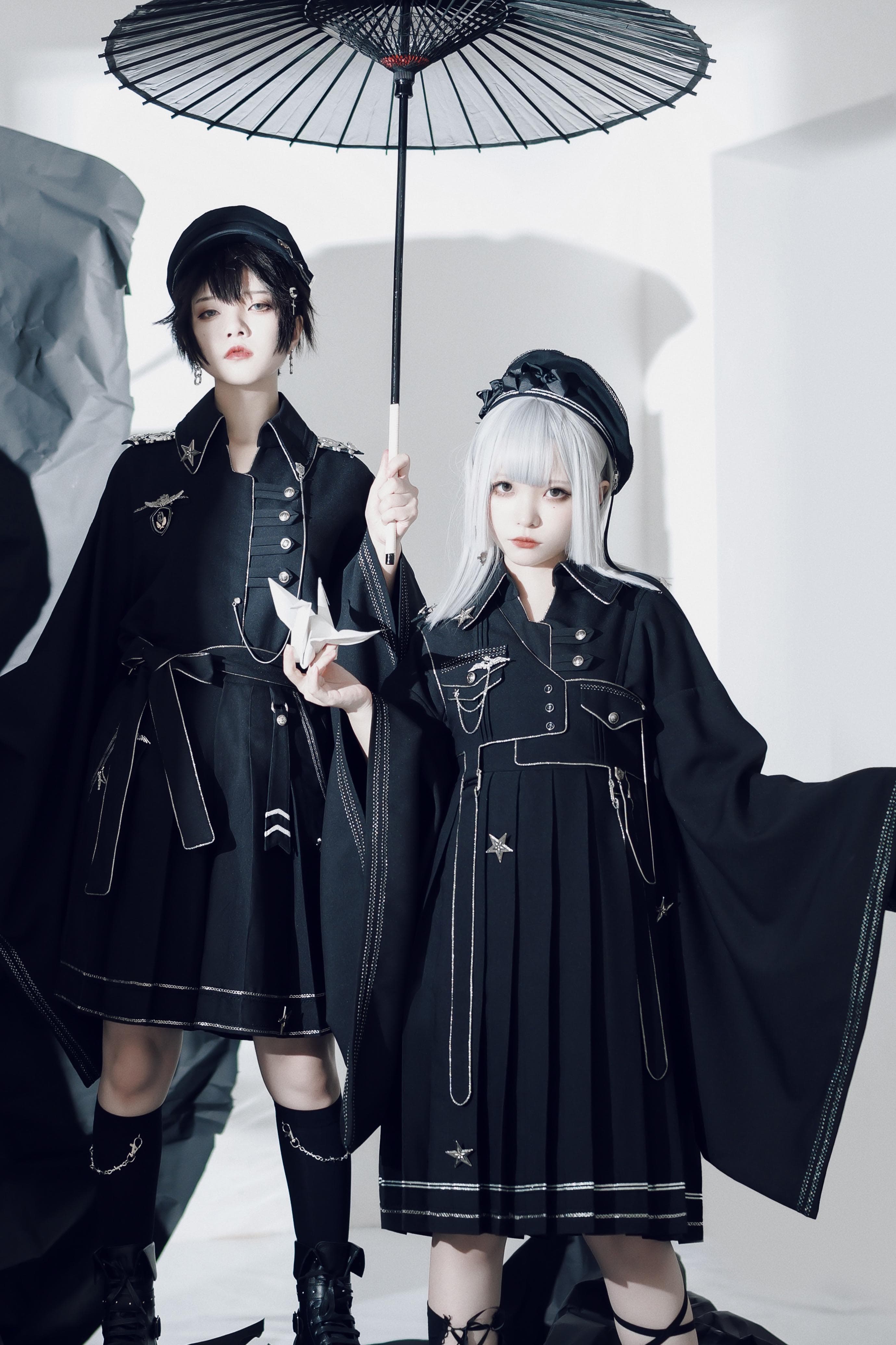 【和風ロリータ】軍服風ドレス