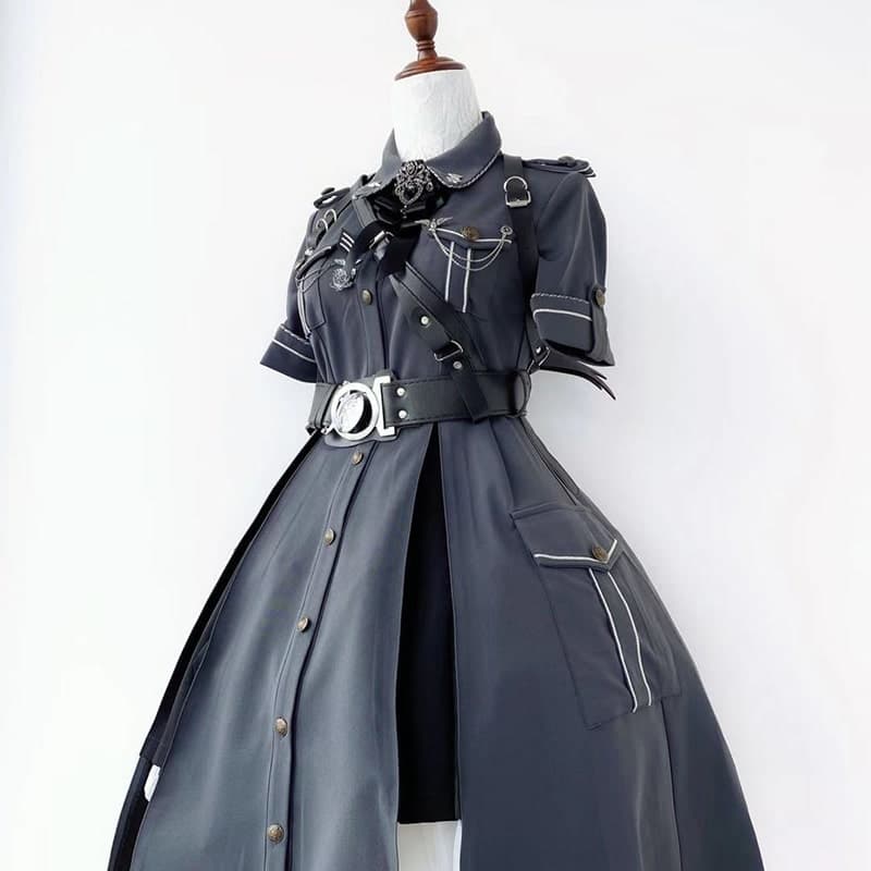 【軍服ロリータ】アーミースカートダークゴシックスタイル