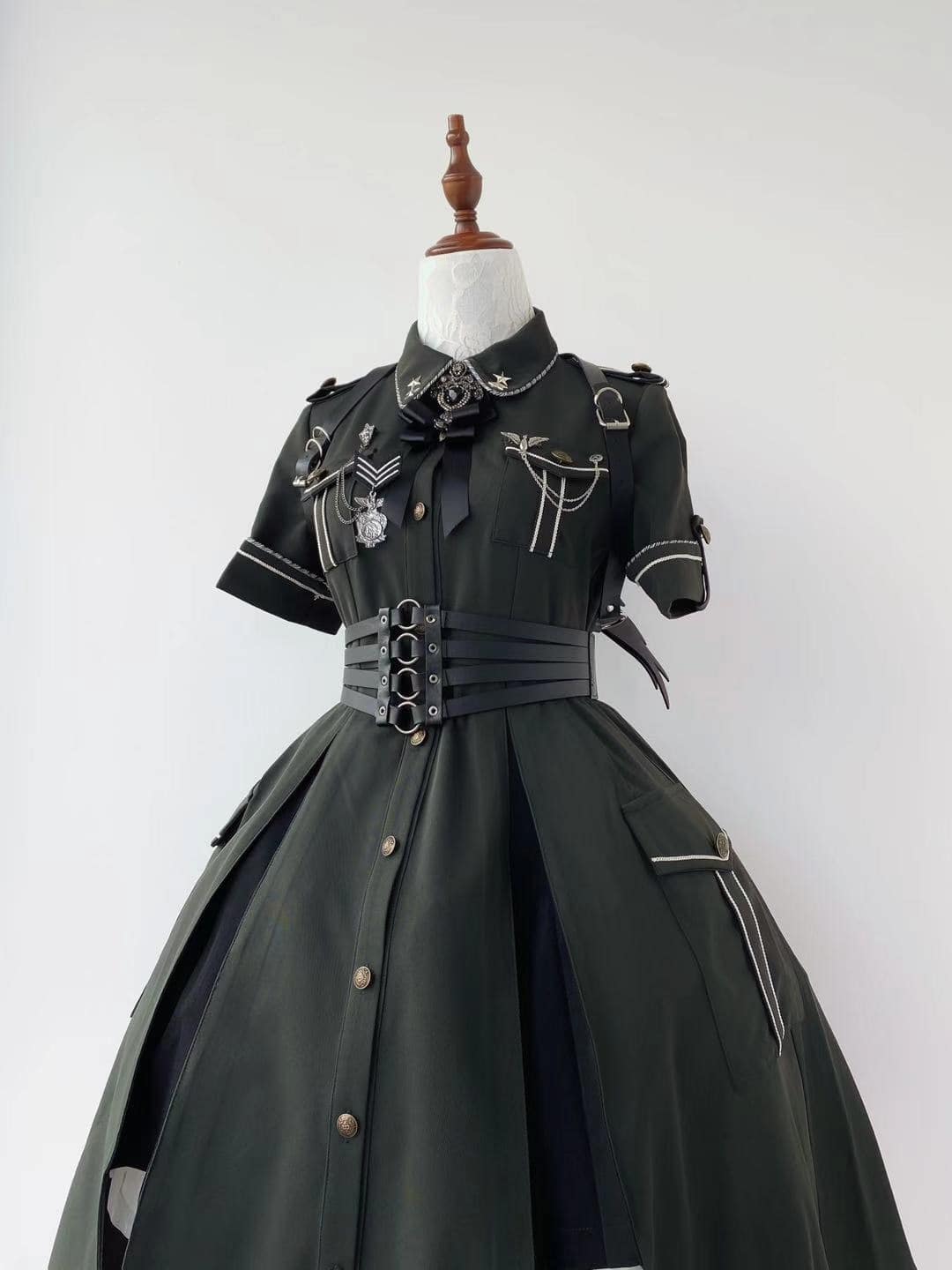 【軍服ロリータ】アーミースカートダークゴシックスタイル