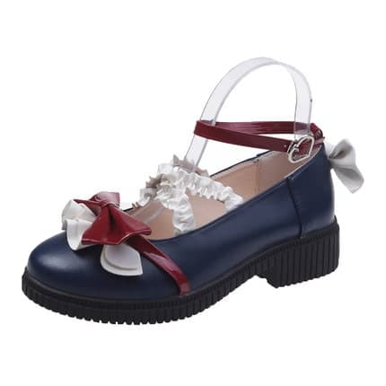ロリータファッション 【クラシカルロリータ】クラシックフリルヒール 靴