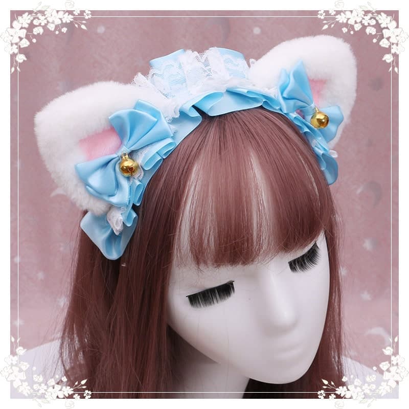 ロリータファッション【甘ロリータ】猫耳ヘッドドレス ロリータファッション