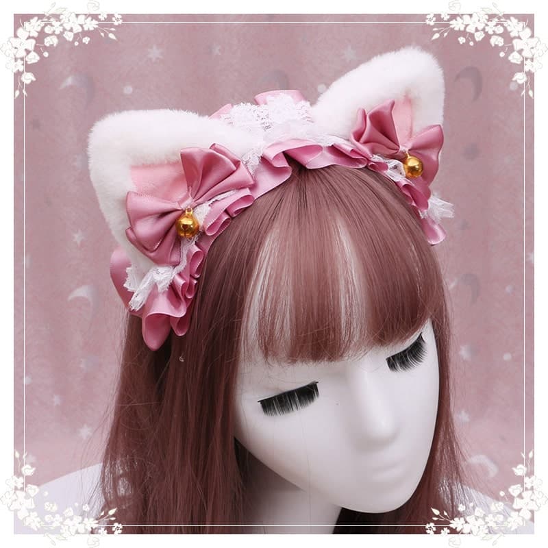 ロリータファッション【甘ロリータ】猫耳ヘッドドレス ロリータファッション