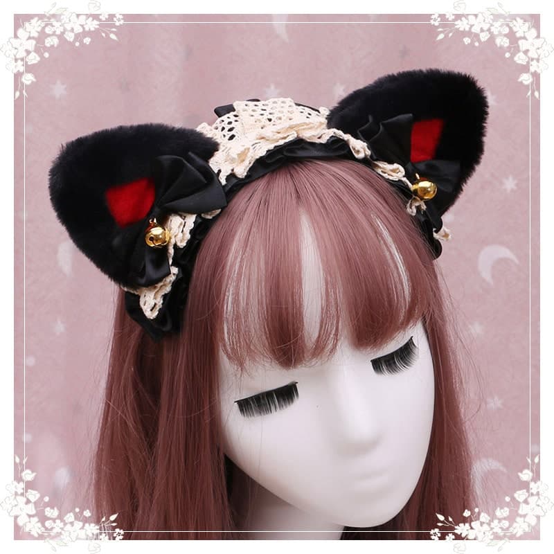 ロリータファッション【甘ロリータ】猫耳ヘッドドレス ロリータファッション