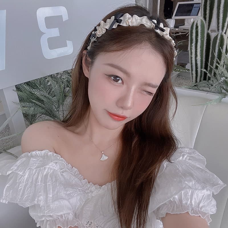 ロリータファッション 【クラシカルロリータ】シンプルリボンカチューシャ/ヘッドドレス