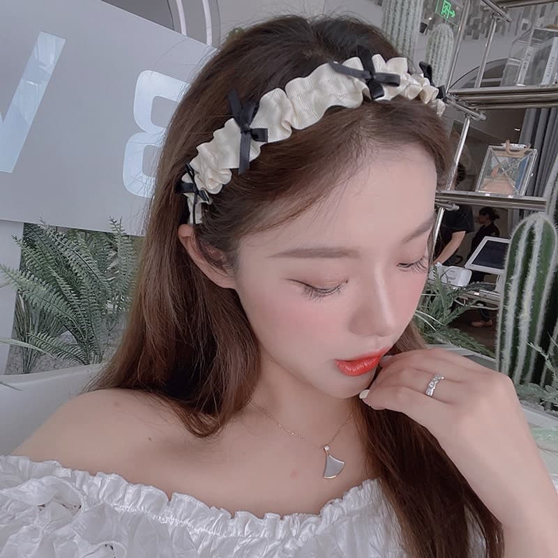 ロリータファッション 【クラシカルロリータ】シンプルリボンカチューシャ/ヘッドドレス