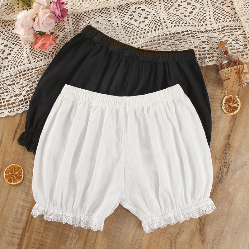 ロリータファッション【甘ロリータ】コットンインナーカボチャパンツ/ドロワーズ ロリータファッション