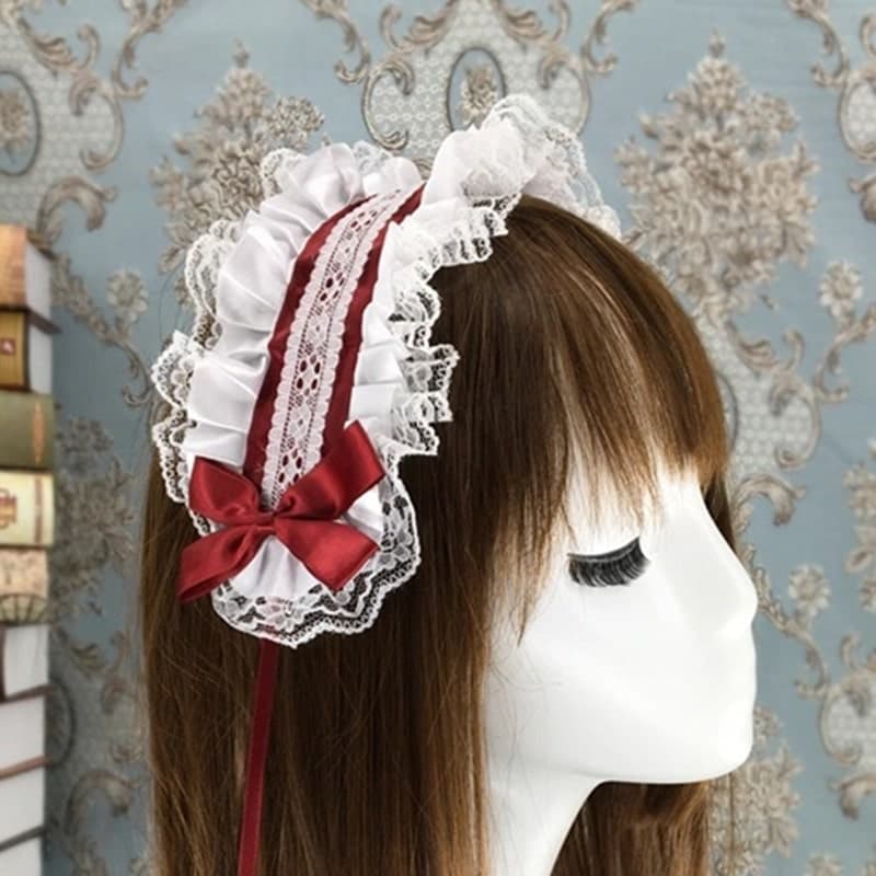 ロリータファッション 【クラシカルロリータ】レトロレースヘッドドレス