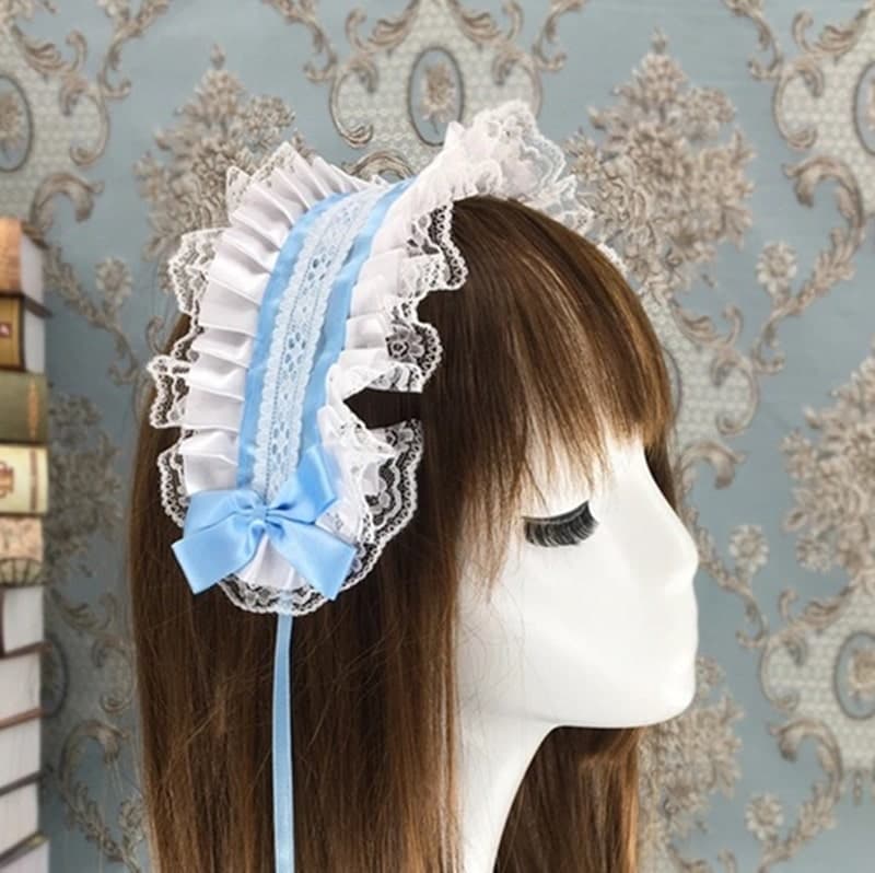 ロリータファッション 【クラシカルロリータ】レトロレースヘッドドレス