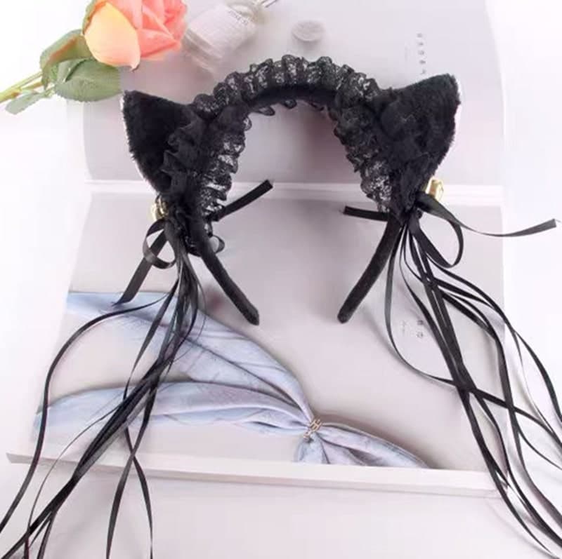 ロリータファッション【甘ロリータ】猫耳カチューシャ/ヘッドドレス ロリータファッション