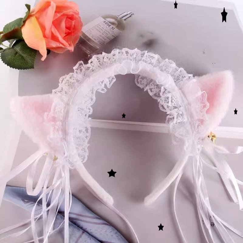 ロリータファッション【甘ロリータ】猫耳カチューシャ/ヘッドドレス ロリータファッション