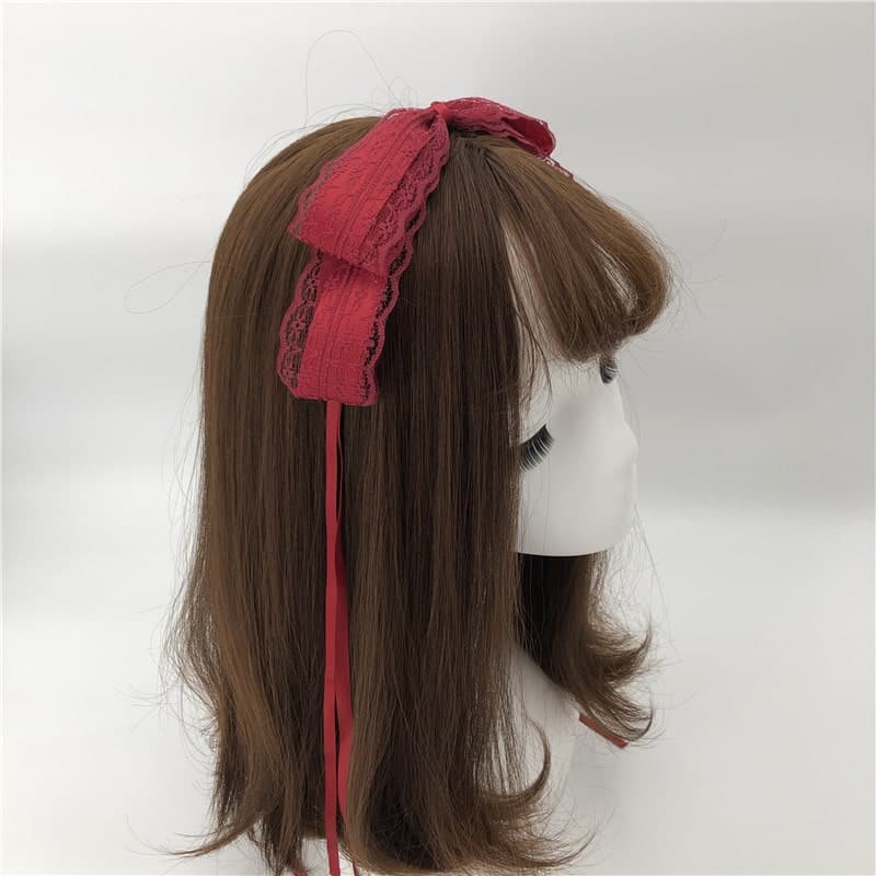 ロリータファッション【甘ロリータ】リボンベルカチューシャ/ヘッドドレス ロリータファッション