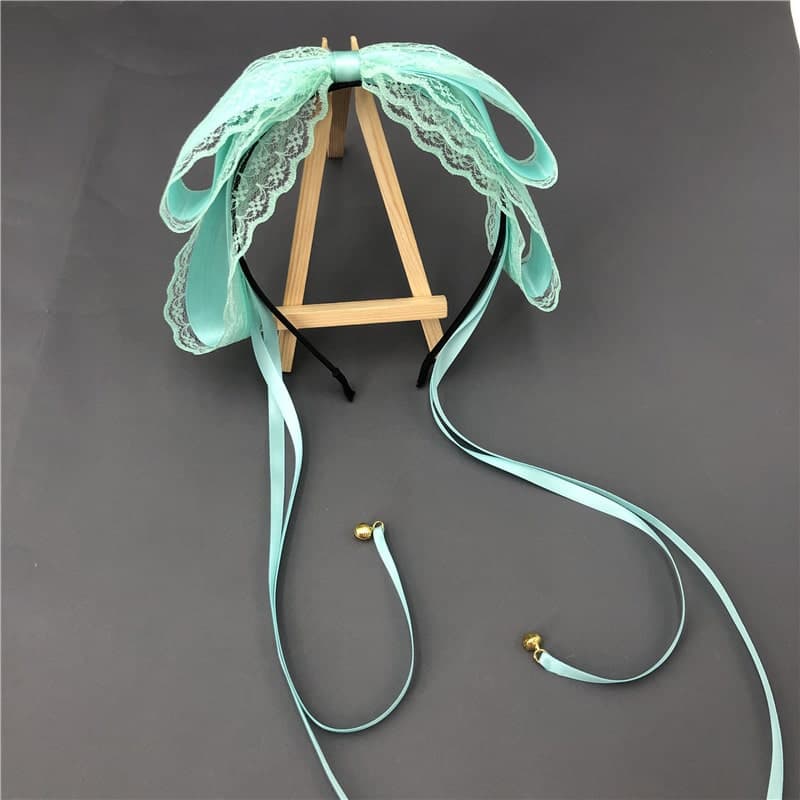 ロリータファッション【甘ロリータ】リボンベルカチューシャ/ヘッドドレス ロリータファッション