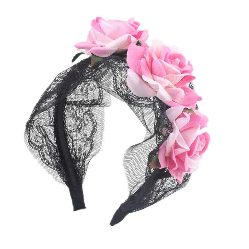 ロリータファッション 【クラシカルロリータ】ローズカチューシャ/ヘッドドレス