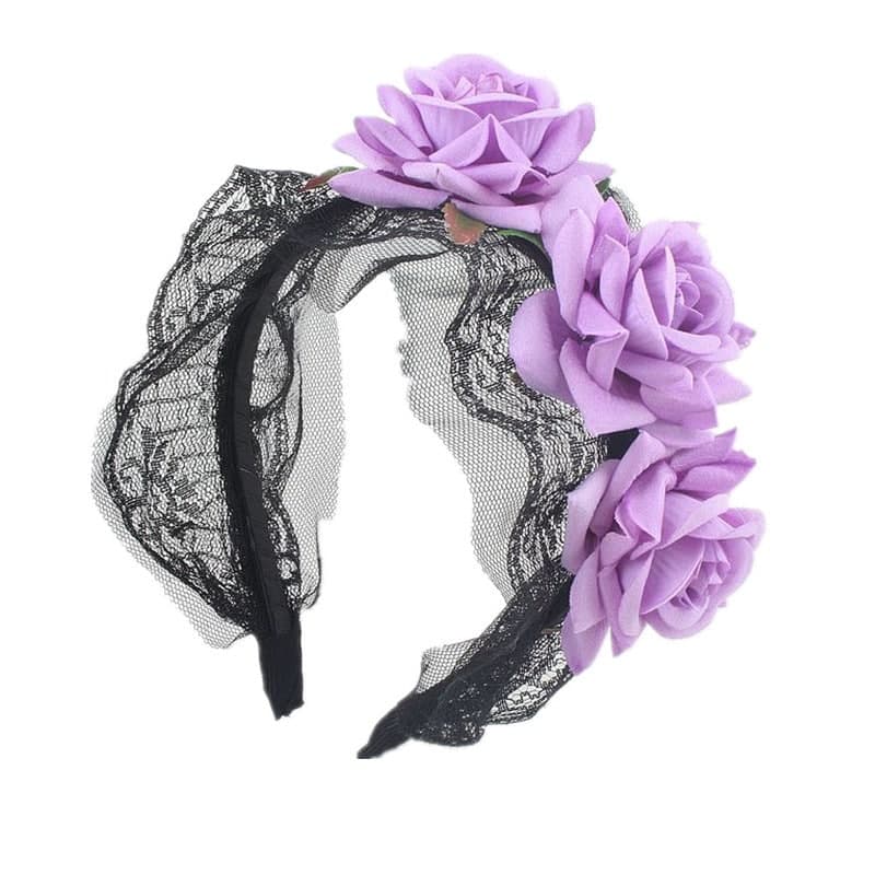 ロリータファッション 【クラシカルロリータ】ローズカチューシャ/ヘッドドレス