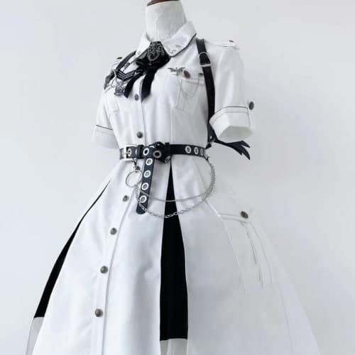 【軍服ロリータ】アーミースカートダークゴシックスタイル