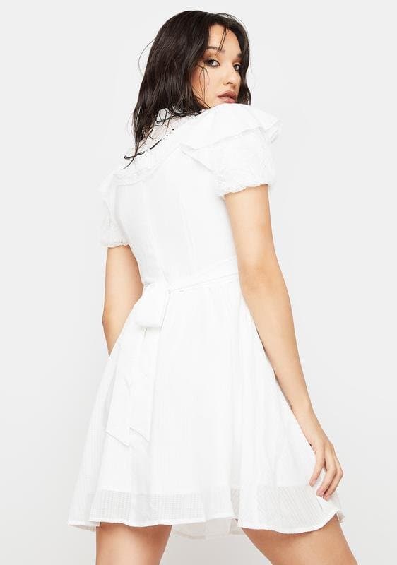 ロリータファッション 【ゴスロリ】シンプルAラインモノトーンミニワンピース