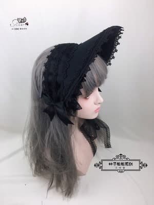 【甘ロリータ】ロリータフリルボンネット ロリータファッション