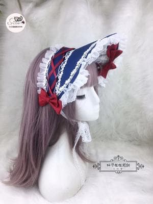 【甘ロリータ】ロリータフリルボンネット ロリータファッション