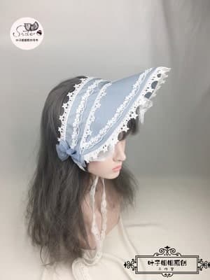 【甘ロリータ】ロリータフリルボンネット ロリータファッション