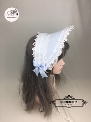 【甘ロリータ】ロリータフリルボンネット ロリータファッション