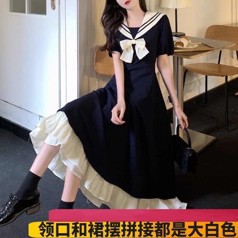 【クラシカルロリータ】学生風ロリータワンピース ロリータファッション