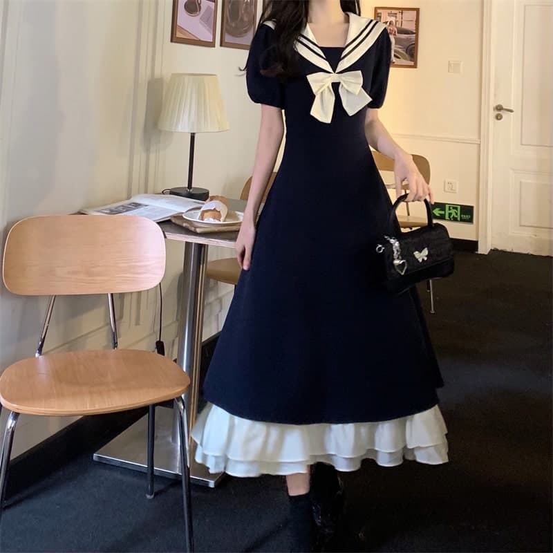 【クラシカルロリータ】学生風ロリータワンピース ロリータファッション