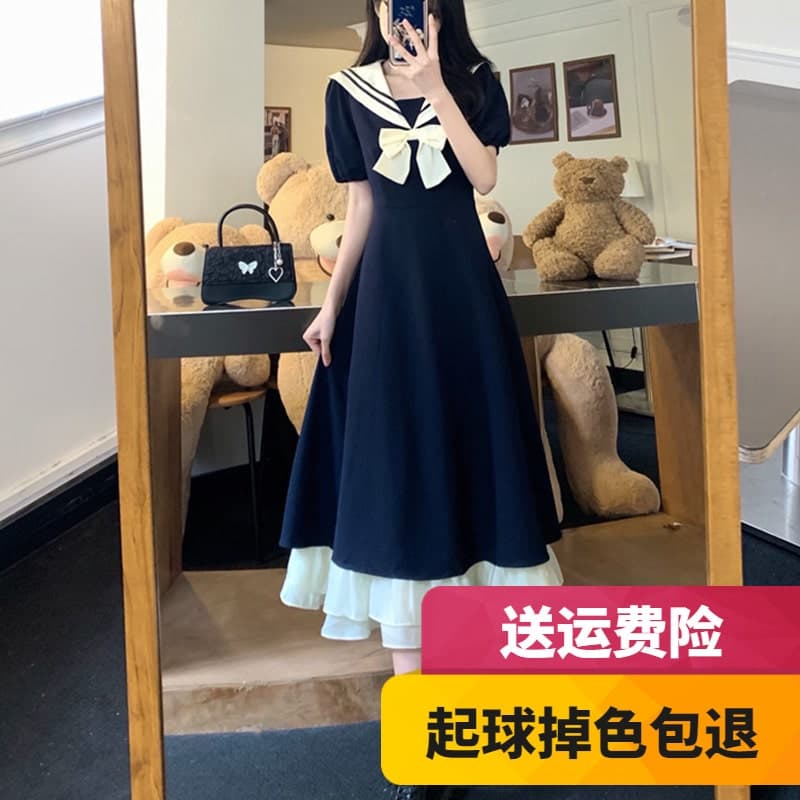 【クラシカルロリータ】学生風ロリータワンピース ロリータファッション