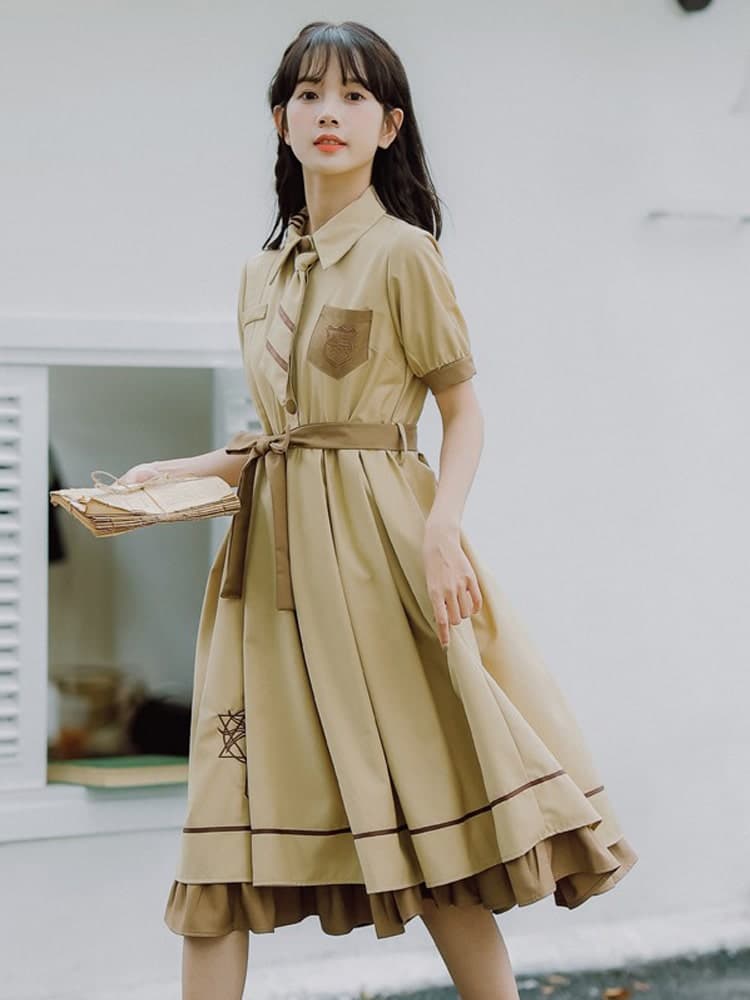 【クラシカルロリータ】学生風ロリータワンピース ロリータファッション