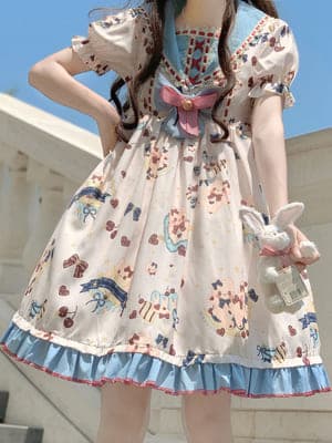 ロリータファッション【甘ロリータ】シンプルプリンセススカート ロリータファッション