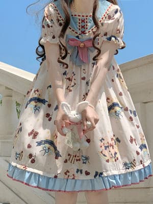 ロリータファッション【甘ロリータ】シンプルプリンセススカート ロリータファッション