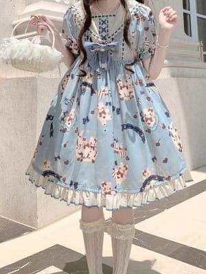 ロリータファッション【甘ロリータ】シンプルプリンセススカート ロリータファッション