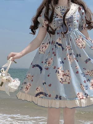 ロリータファッション【甘ロリータ】シンプルプリンセススカート ロリータファッション