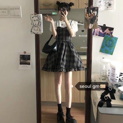 ロリータファッション【甘ロリータ】サスペンダードレス ロリータファッション