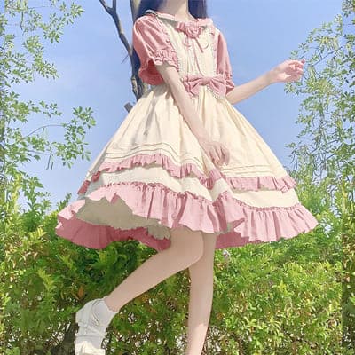 ロリータファッション【甘ロリータ】ヴェルサイユライトロードレス ロリータファッション