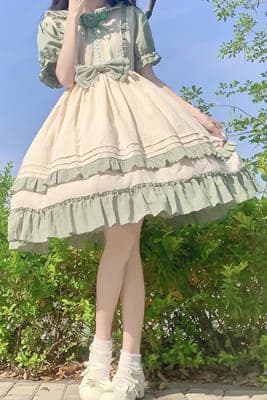 ロリータファッション【甘ロリータ】ヴェルサイユライトロードレス ロリータファッション