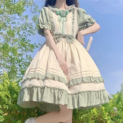 ロリータファッション【甘ロリータ】ヴェルサイユライトロードレス ロリータファッション