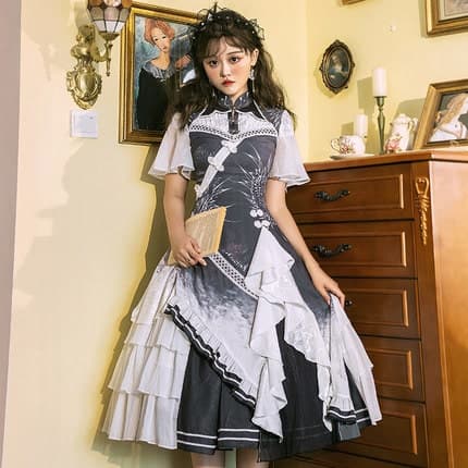 【中華ロリータ】チャイナドレス ロリータファッション