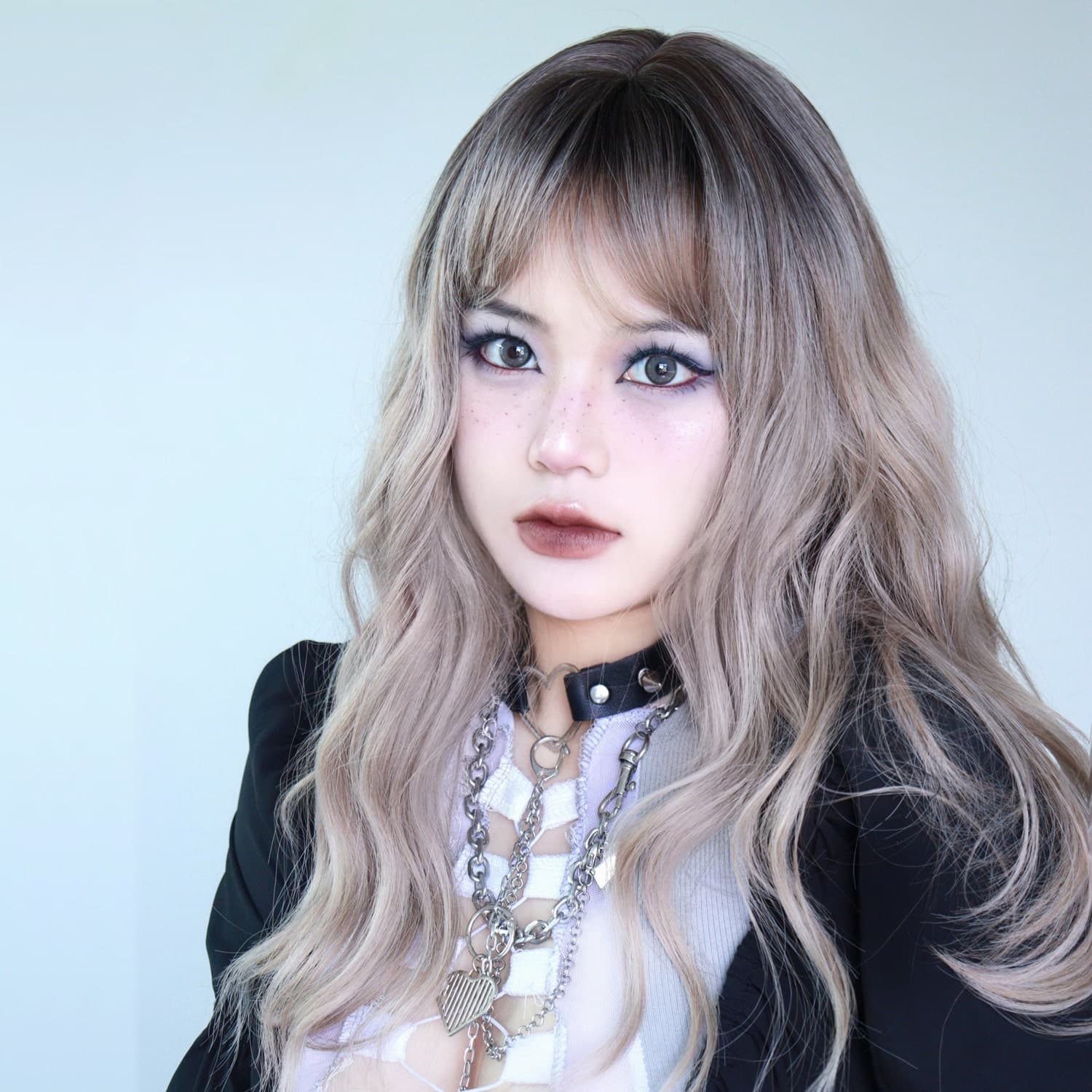 【甘ロリータ】色白に似合うカールロングヘアスタイル ロリータファッション