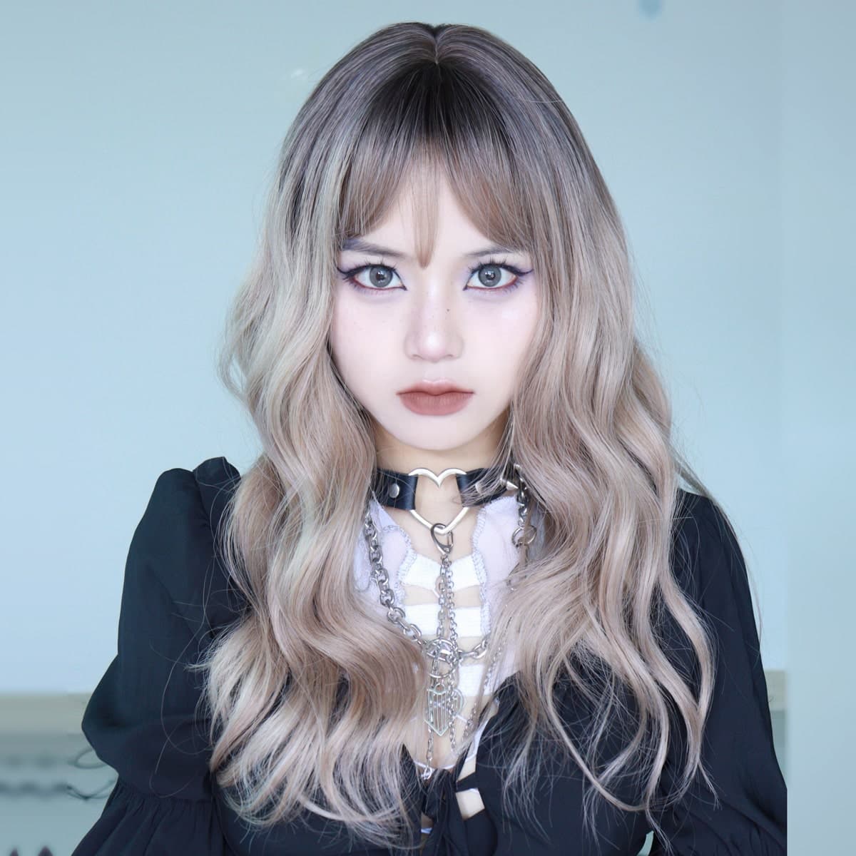 【甘ロリータ】色白に似合うカールロングヘアスタイル ロリータファッション