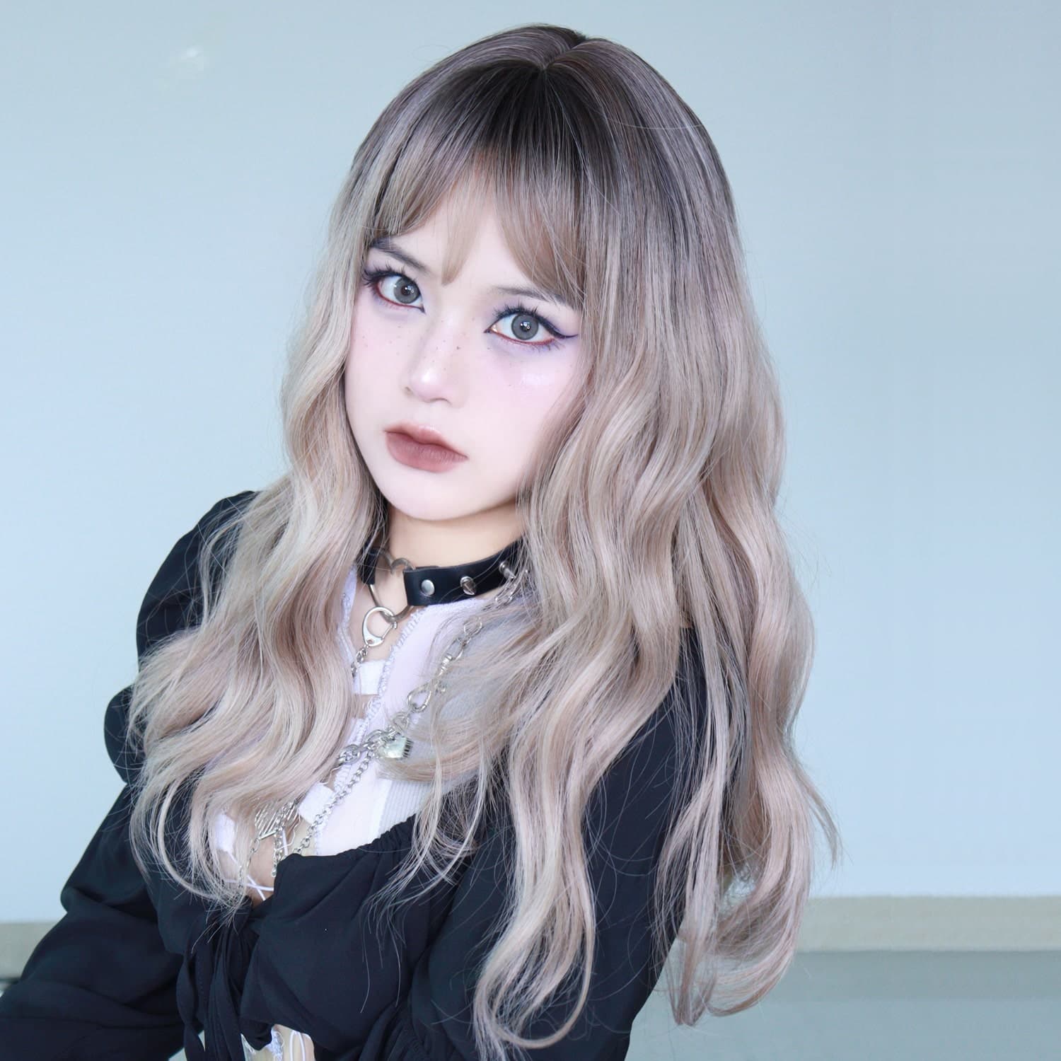 【甘ロリータ】色白に似合うカールロングヘアスタイル ロリータファッション