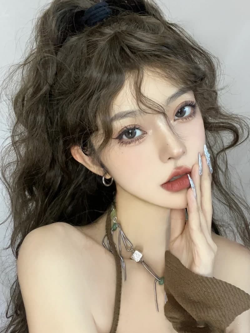 【甘ロリータ】JK風ロングヘヤスタイル ロリータファッション