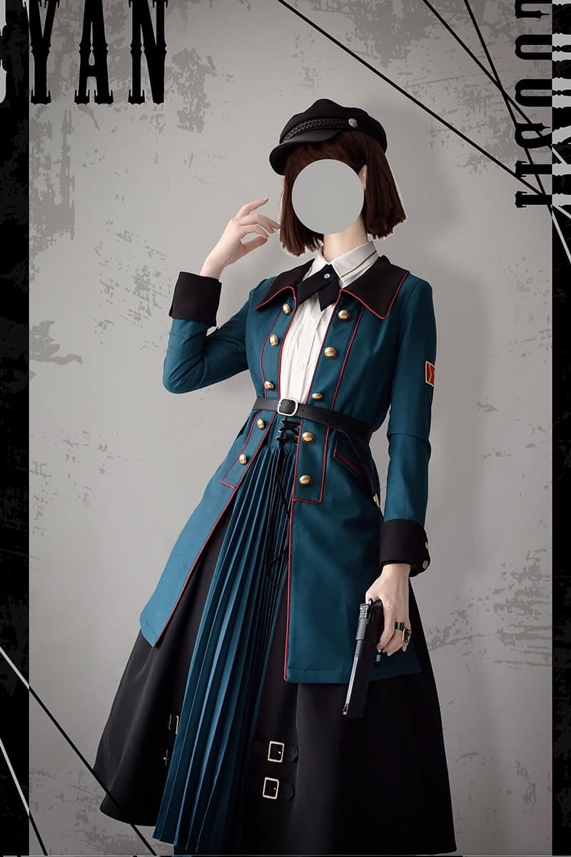 【軍服ロリータ】魔女風ドレス 【ゴスロリ】