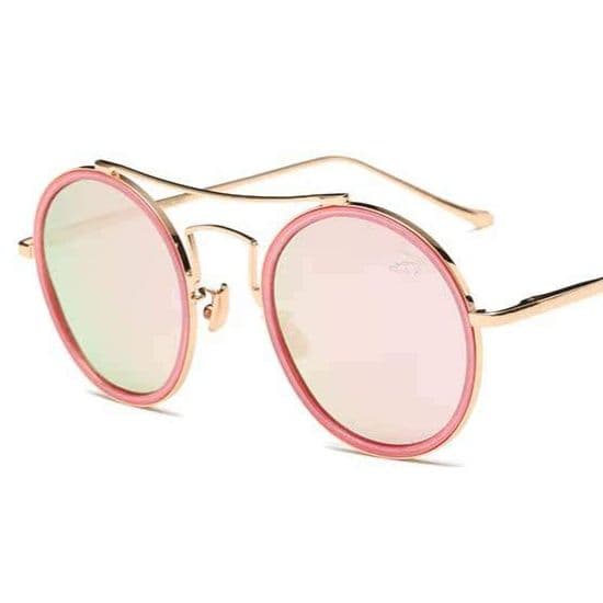ロリータファッション 機械仕掛けの淑女の丸型二重縁眼鏡