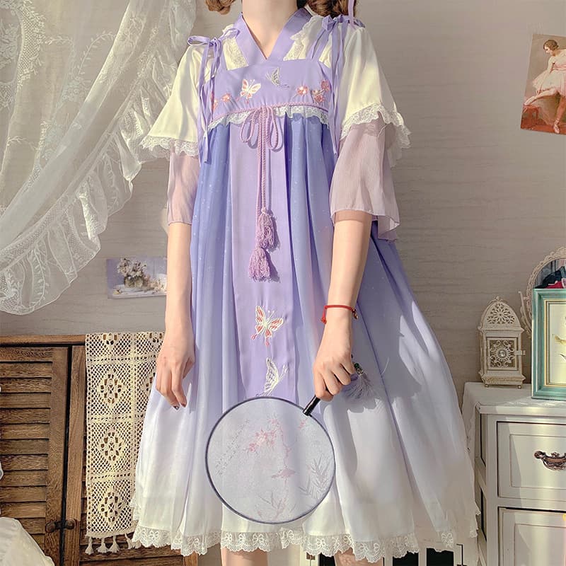 【甘ロリータ】チャイニーズエレメントロースカート