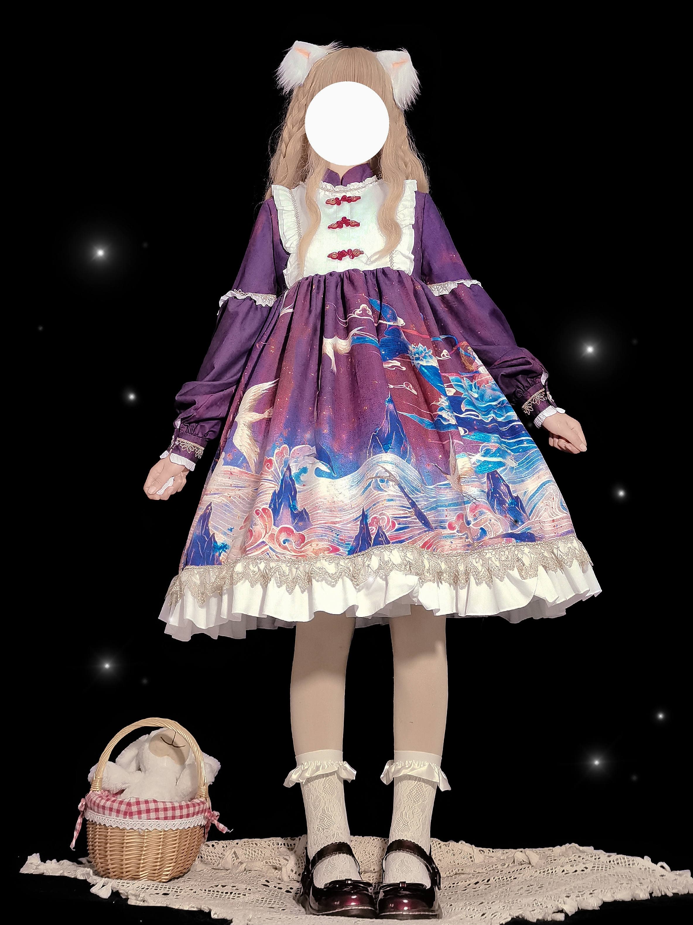 【中華ロリータ】オリジナル長袖プリンセスロリータ