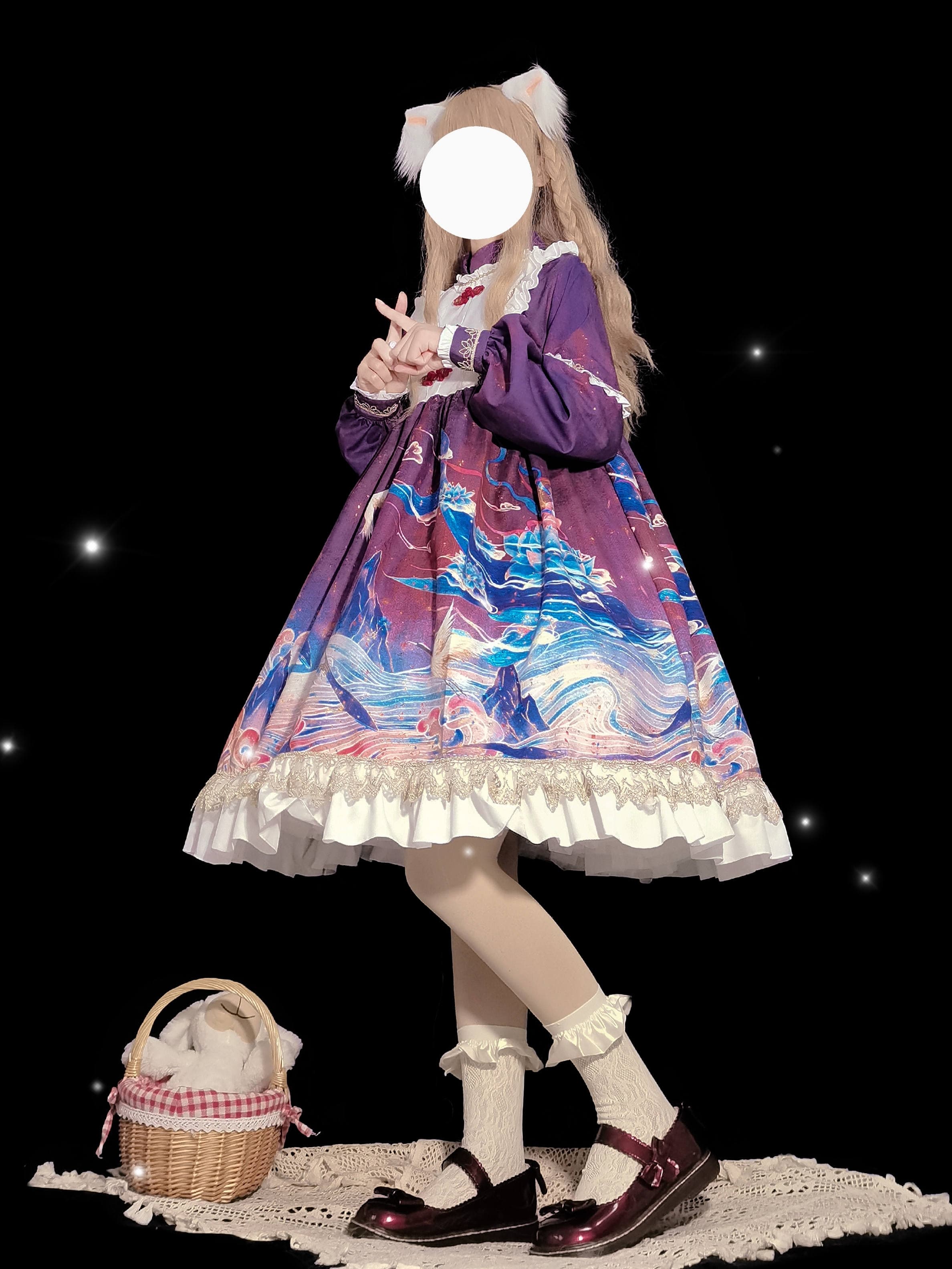 【中華ロリータ】オリジナル長袖プリンセスロリータ