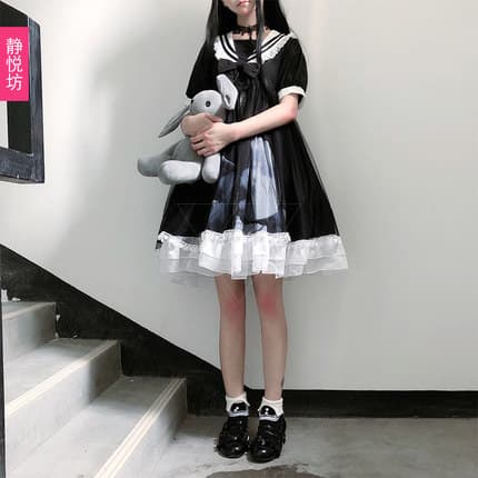 【ゴスロリ】ゴシックドレスライトロースカート