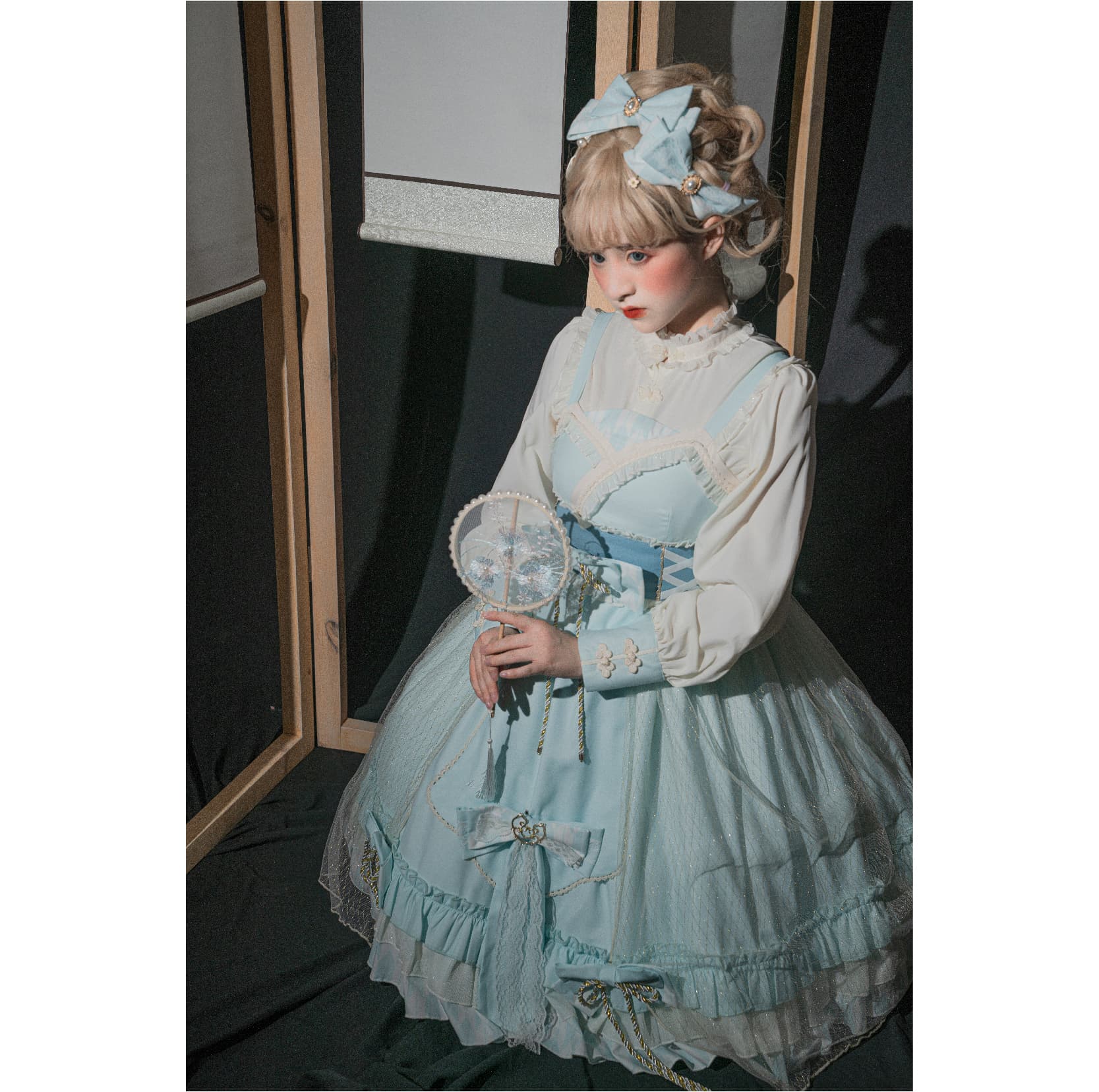 ロリータファッション【甘ロリータ】オリジナルスタイルチャイニーズドレス