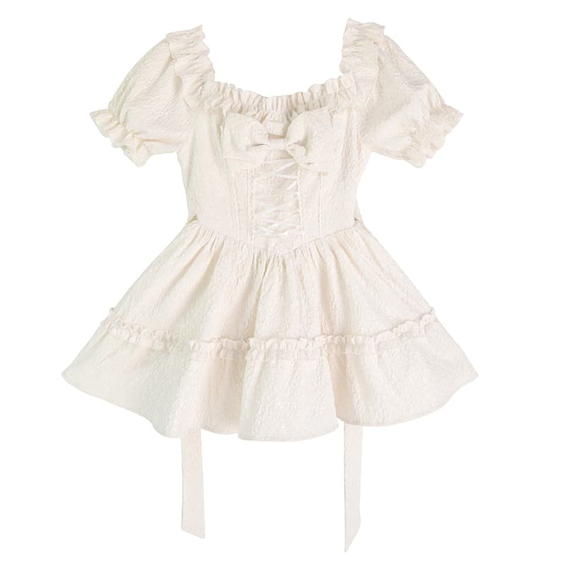 ロリータファッション【甘ロリータ】スイートホワイトミルクスカート